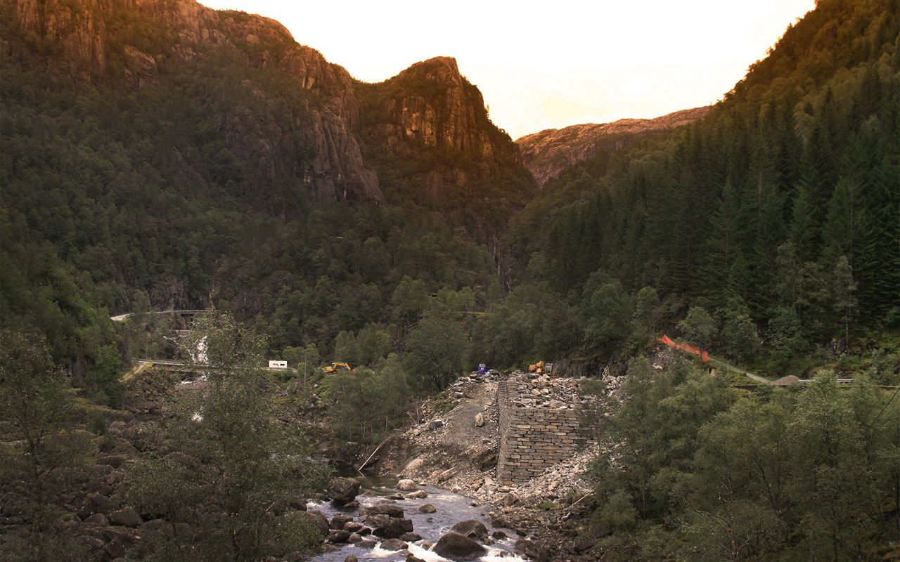 Allmannajuvet——峡谷景观